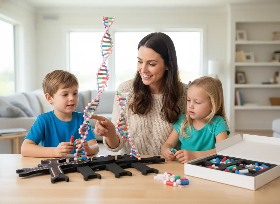 Colored bases close-up